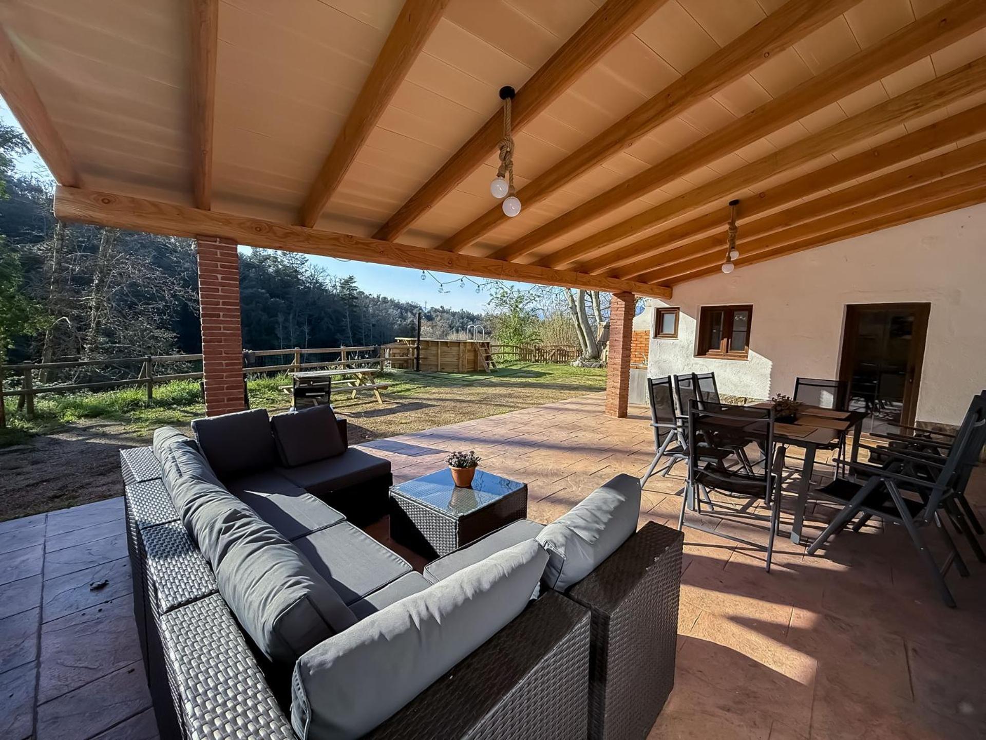 Casa Rural Can Ricos - El Mirador Del Montseny Vallgorguina Экстерьер фото