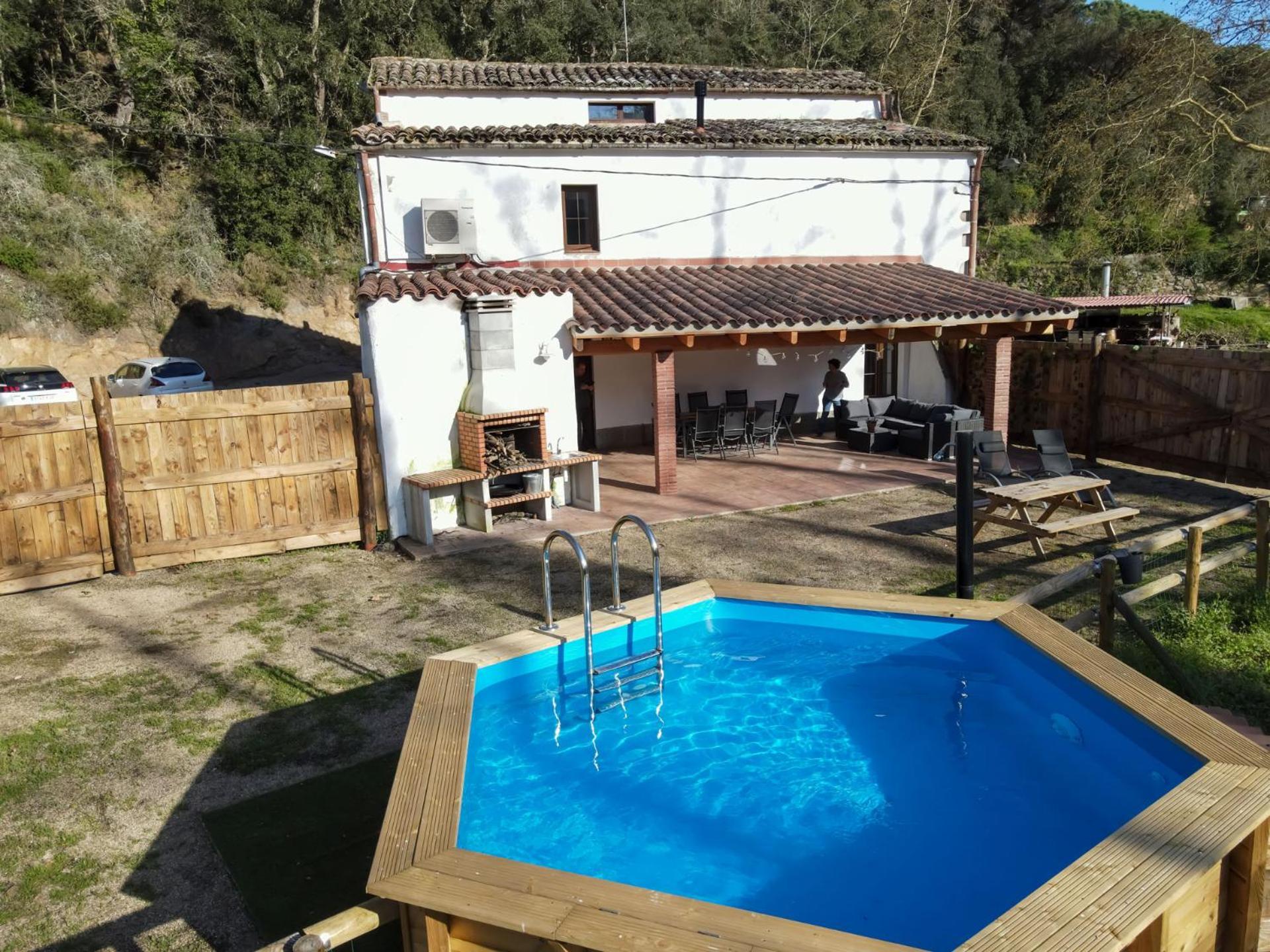 Casa Rural Can Ricos - El Mirador Del Montseny Vallgorguina Экстерьер фото