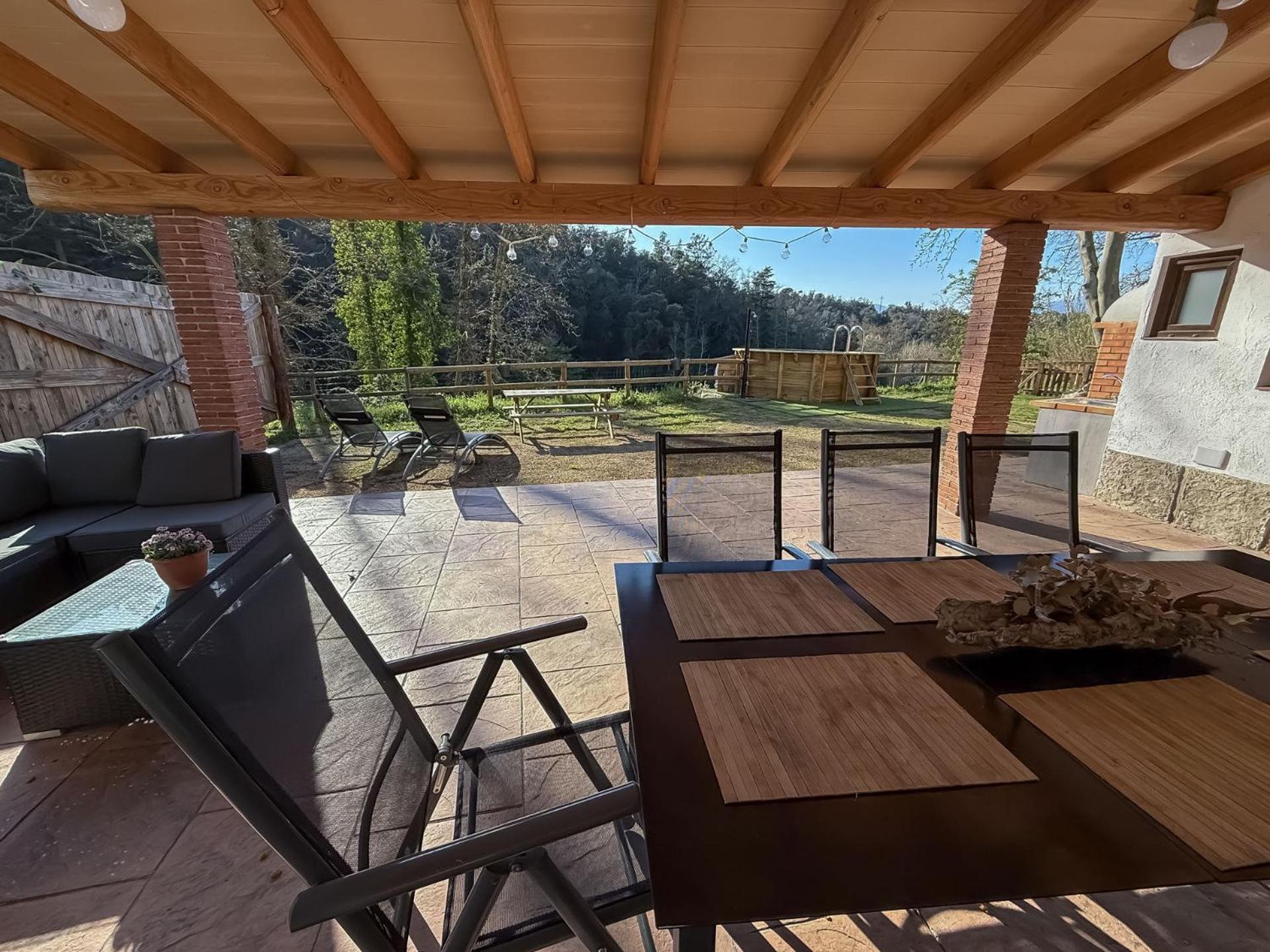 Casa Rural Can Ricos - El Mirador Del Montseny Vallgorguina Экстерьер фото