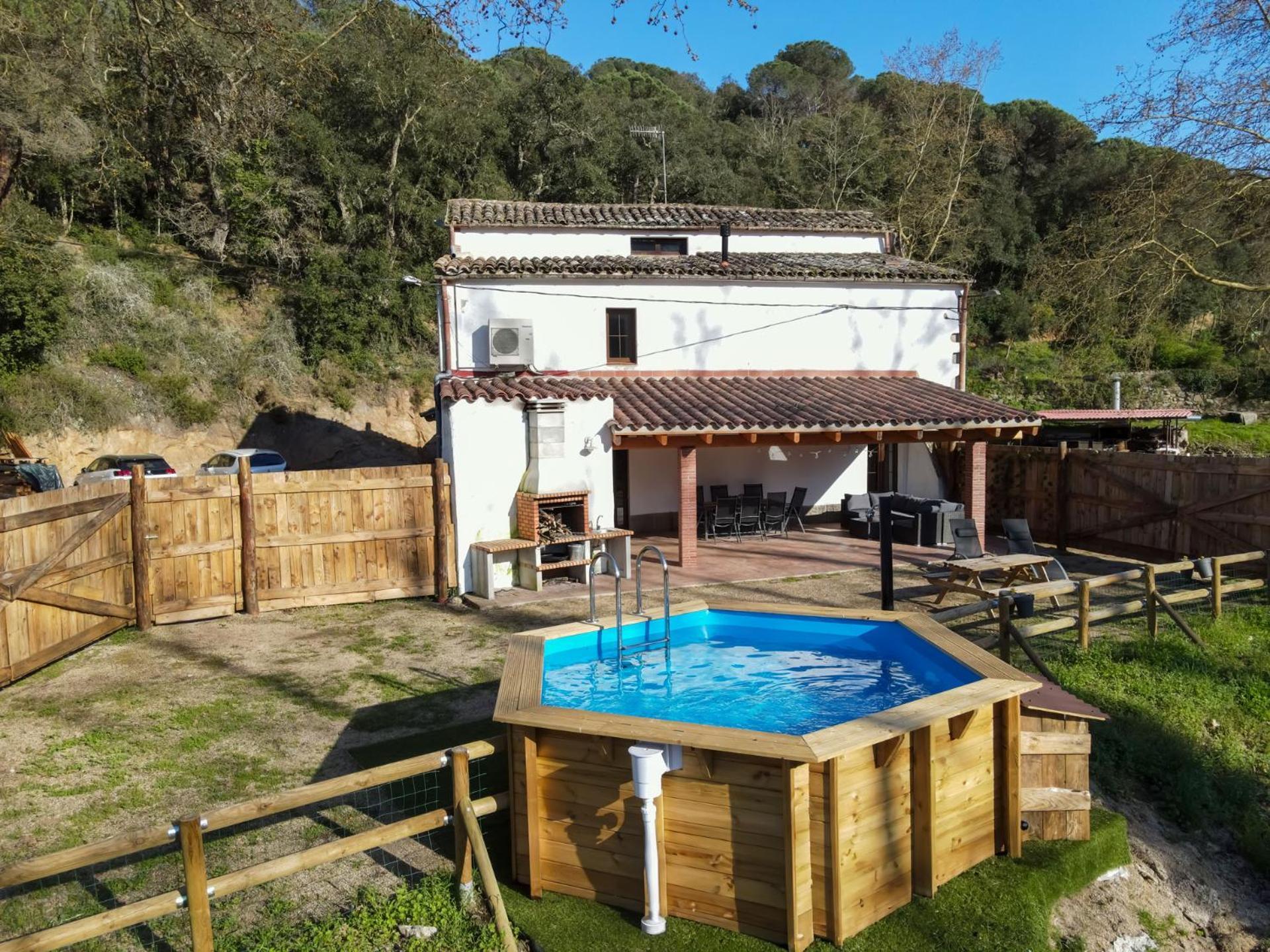 Casa Rural Can Ricos - El Mirador Del Montseny Vallgorguina Экстерьер фото